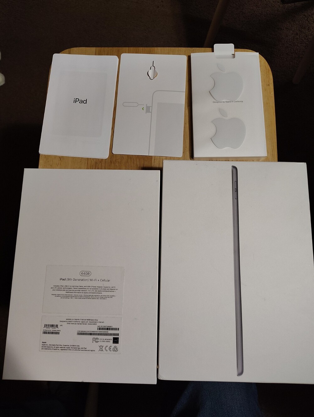 Apple iPad 9th Generation A2602 Wi-Fi 64GB 10.2 Space Gray EMPTY BOX ONLY